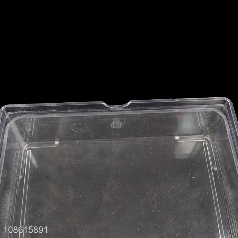 Wholesale transparent plastic makeup organizer cosmetics storage box