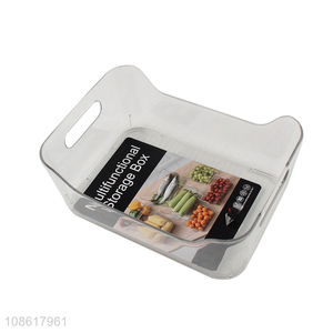 Yiwu market household multifunctional plastic storage box with handle