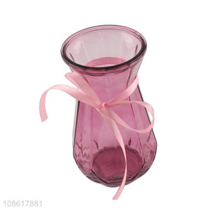 Yiwu factory home décor glass flower vase for sale