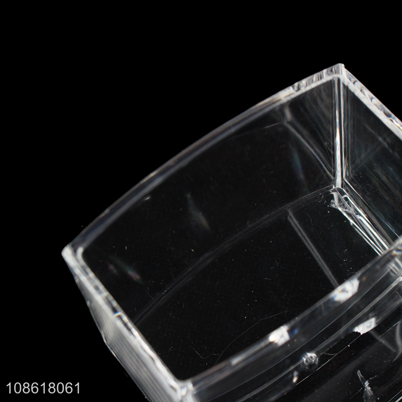 Factory supply transparent acrylic cosmetic organizer jewelry box