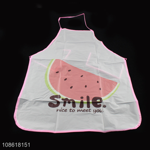 New products watermelon printed pvc apron waterproof oilproof apron