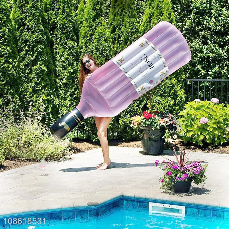 Top selling inflatable water floating row inflatable bottle wholesale