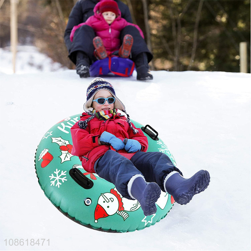 Low price children adult snow toys inflatable snow sledge