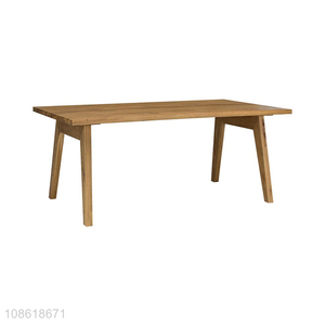 Factory supply rustic farmhouse wooden dining table for 6-8 person