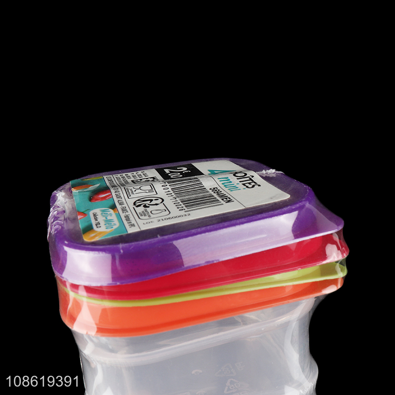 Most popular 4pieces plastic food container storage box