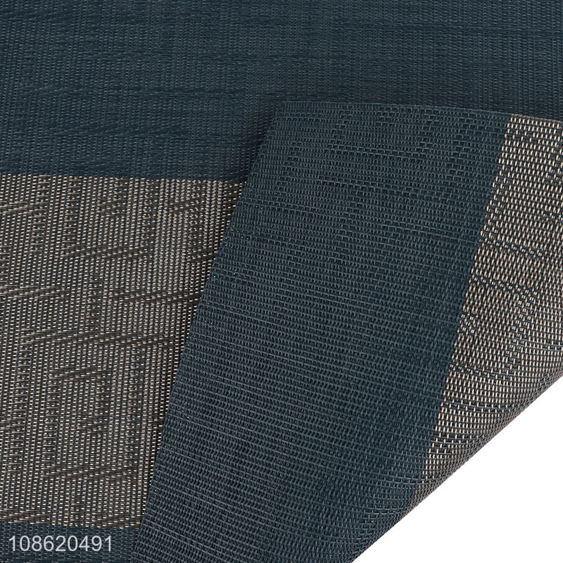 Hot selling reusable heat resistant anti-slip textilene placemat