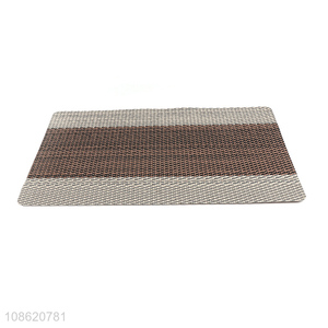 Wholesale cheap durable heat insulation woven textilene placemat