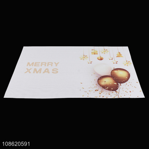 Good price woven textilene placemat washable Christmas table mat