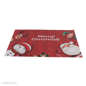 Wholesale reusable non-slip textilene placemat Christmas table mat