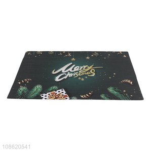 Good quality eco-friendly textilene table mat Christmas placemat