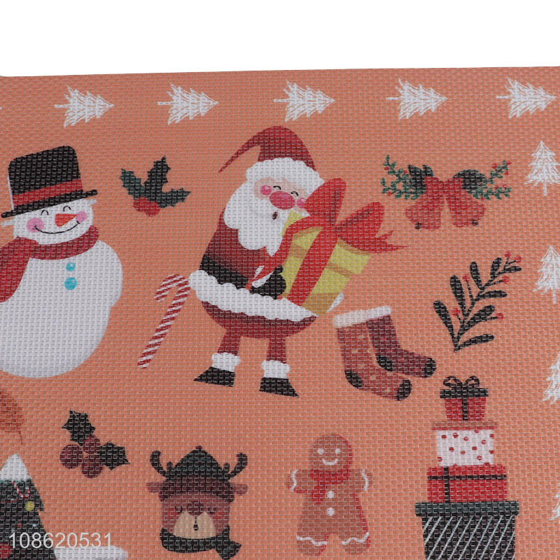 Factory price Christmas table decor heat resistant textilene placemat
