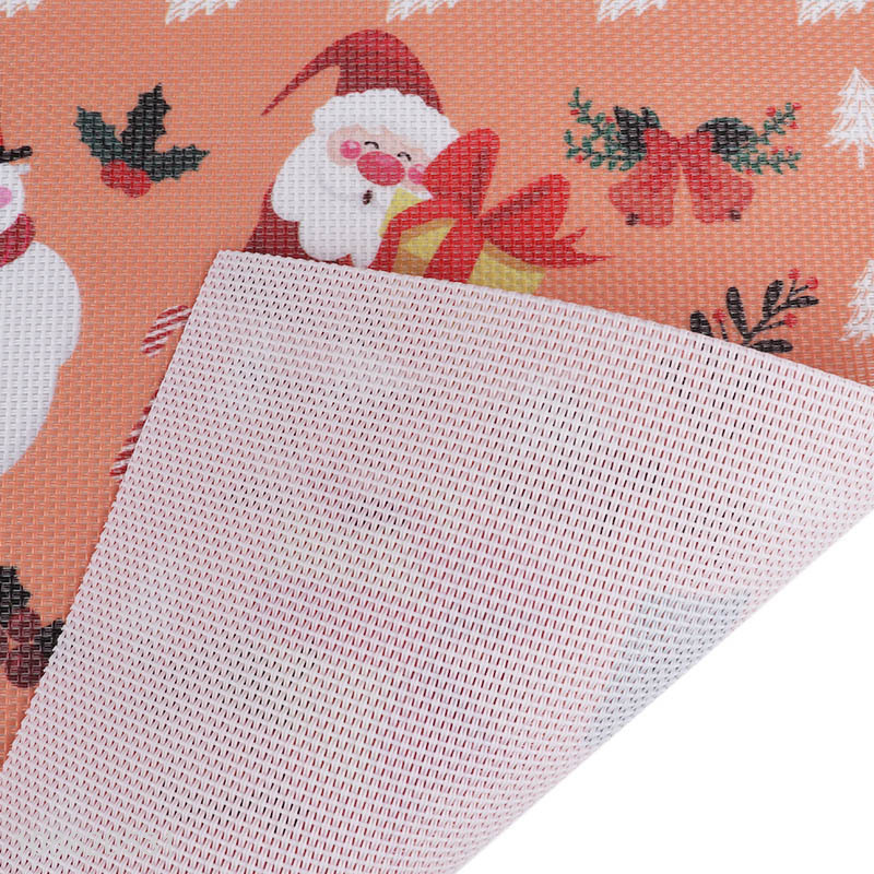 Factory price Christmas table decor heat resistant textilene placemat