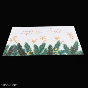 Wholesale heat insulation textilene table mat Christmas dining mat