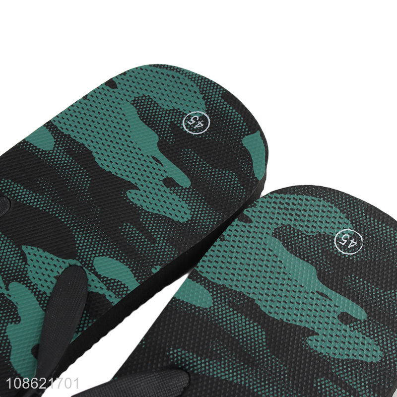 Wholesale camouflage color slippers summer beach flip flops for men