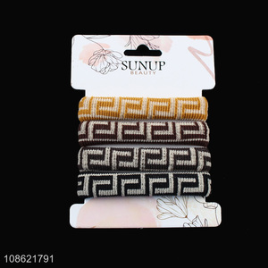 Hot selling elastic hair ropes hair ties for autumn winter