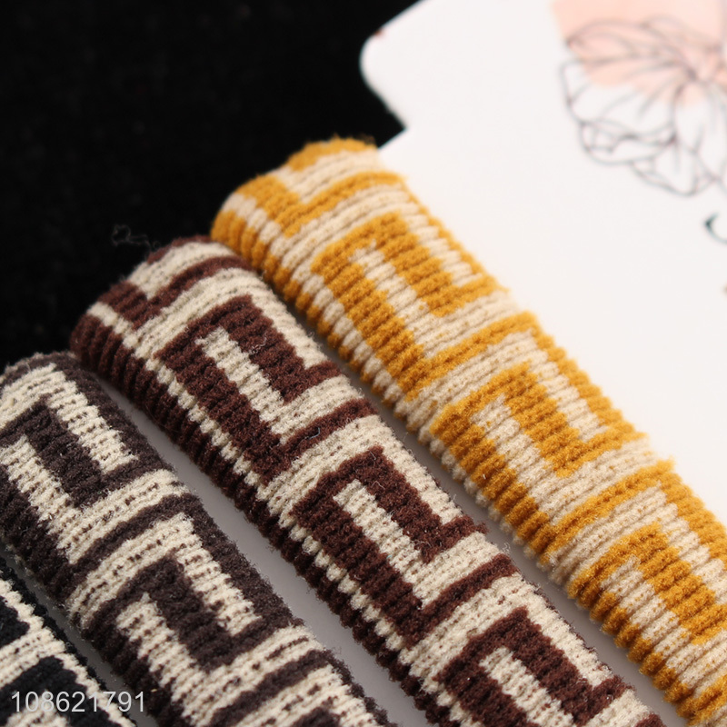 Hot selling elastic hair ropes hair ties for autumn winter