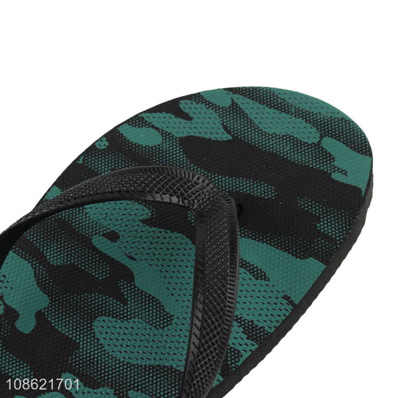 Wholesale camouflage color slippers summer beach flip flops for men