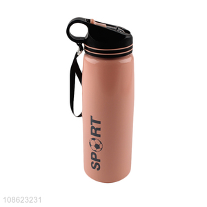 Hot selling stainless steel vacuum flask insulated water bottle with straw