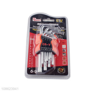 Low price professional hand tools hex key wrench set