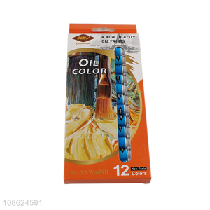 Hot selling 12 tubes non-toxic oil paints for canvas painting