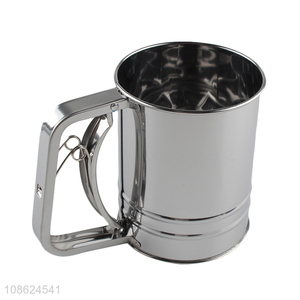 Wholesale kitchen tools stainless steel flour sifter for baking
