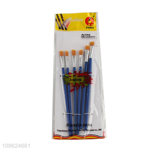 Factory supply 6pcs artist painting brushes oil painting brushes