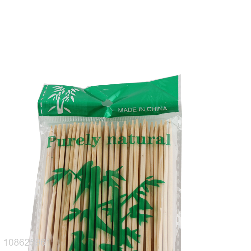 Good quality 80pcs eco-friendly bamboo sticks bbq bamboo skewer