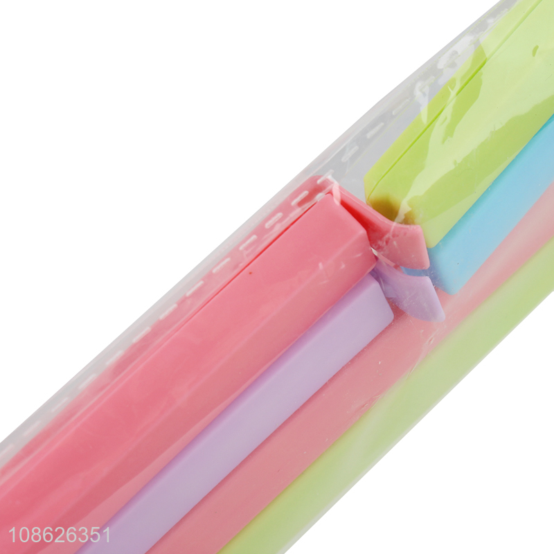 Good quality 6pcs colorful plastic bag clip food bag sealing clip