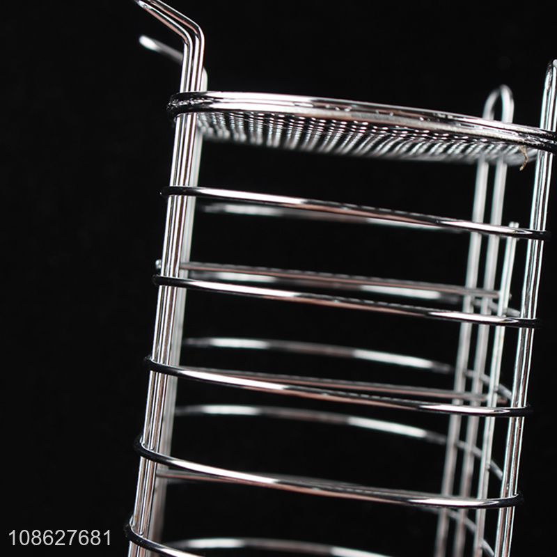 Wholesale punch-free metal wire chopsticks holder chopsticks cage