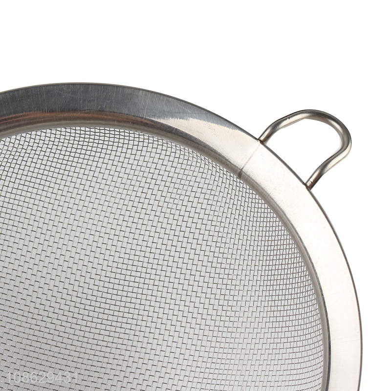 Factory price stainless steel fine mesh stainer colander for cooking