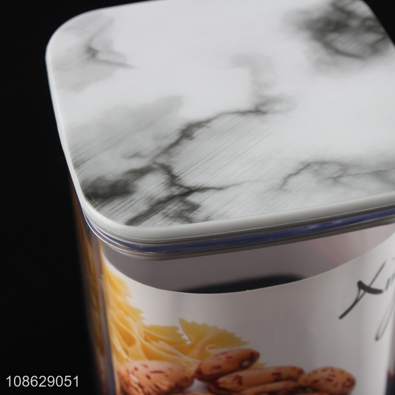 Good quality transparent plastic cereal cookies candy storage jar