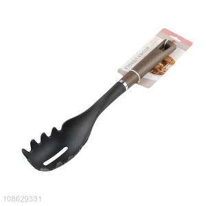 Wholesale long handle spaghetti <em>spoon</em> pasta server with <em>wood</em> grain handle