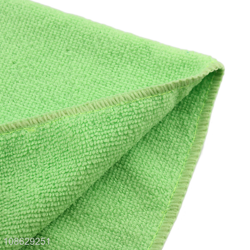 Low price super absorbent microfiber cleaning cloths for home kitchen