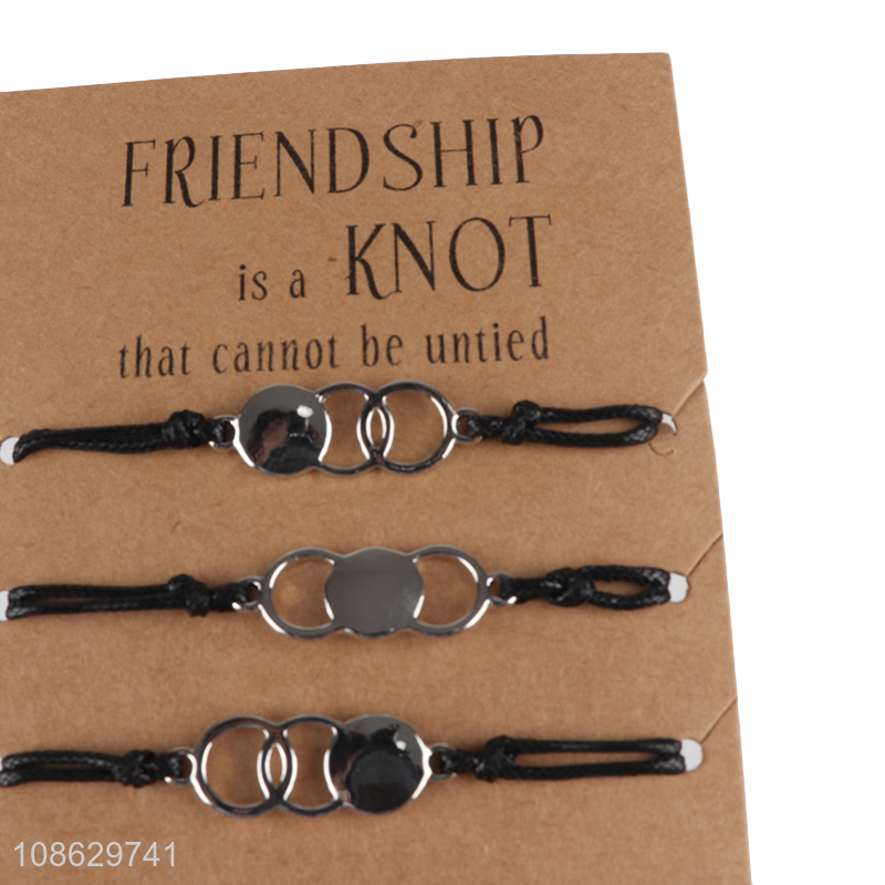 Hot items fashion alloy round pendant bracelet for gifts