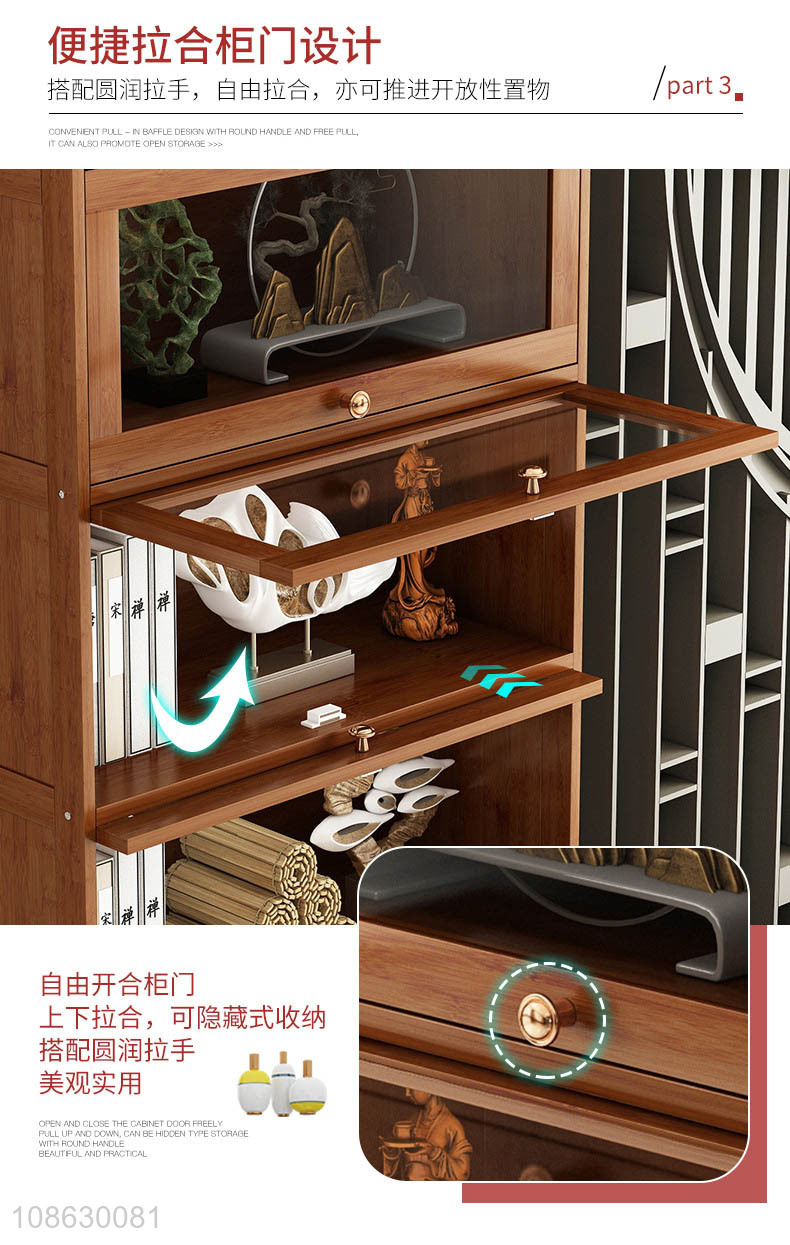 Hot selling living room bookcase bookshelf storage cabinet wholesale