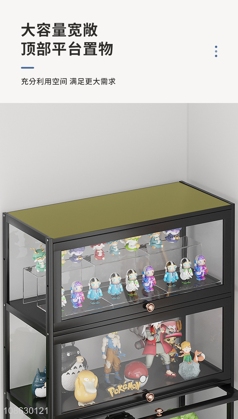 Hot products transparent children's bookshelf display rack storage cabinet