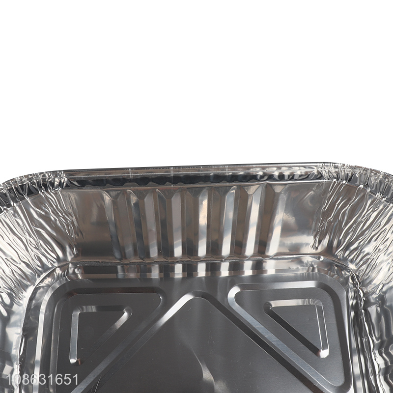 High quality disposable lidless aluminum pan grill food container