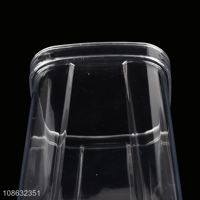 Good quality 2000ml clear plastic airtight food storage jars