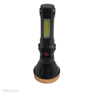 Wholesale 3.7V 1.3W 1LED+12COB Retractable Tactical Torch Flashlight