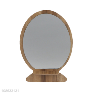Top selling wooden desktop makeup <em>mirror</em> <em>cosmetic</em> <em>mirror</em> wholesale