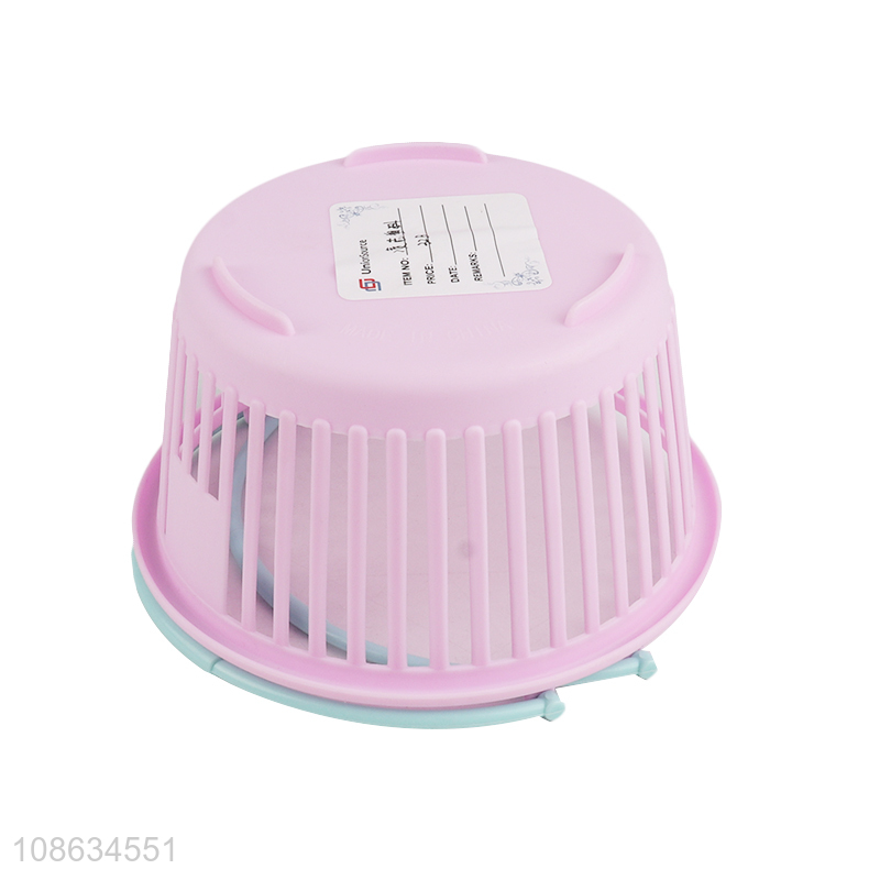 Wholesale small multi-purpose plastic storage basket with handle