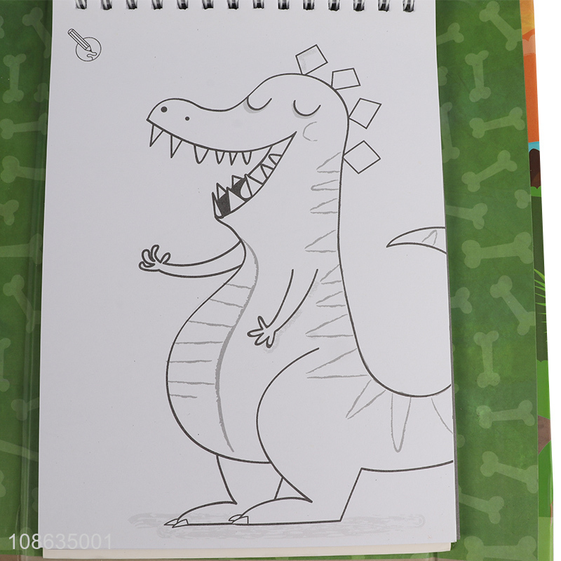 Online wholesale dinosaur series painting drawing toy with watercolor pens