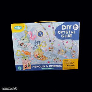 Wholesale Educational DIY Crystal <em>Glue</em> Jewelry Keychain Making Kit
