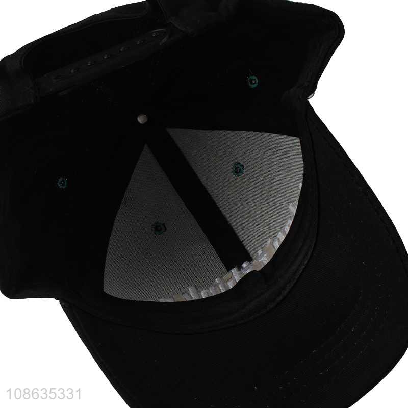 Good selling fashion black sports baseball hat baseball cap