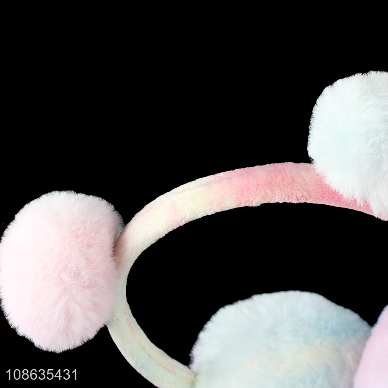 China wholesale colourful winter plush soft earmuffs