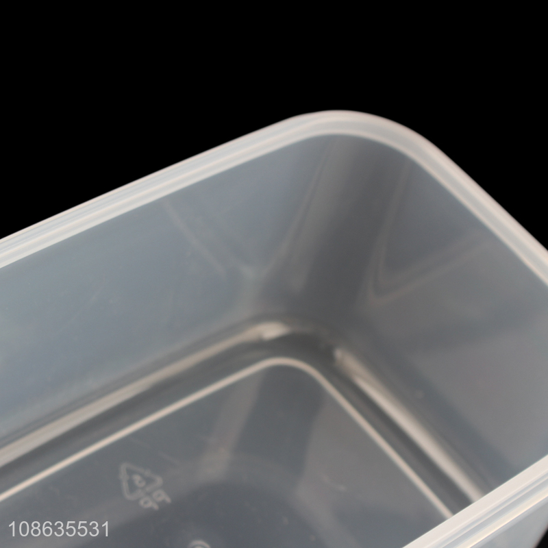 Good quality transparent plastic food storage box fridge food container