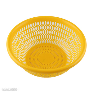 Wholesale plastic colander vegetable fruit drain basket washing basket