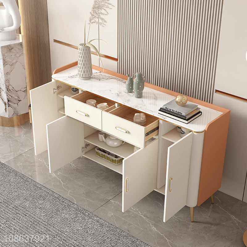 Good quality slate top kitchen cabinet storage sideboard console table