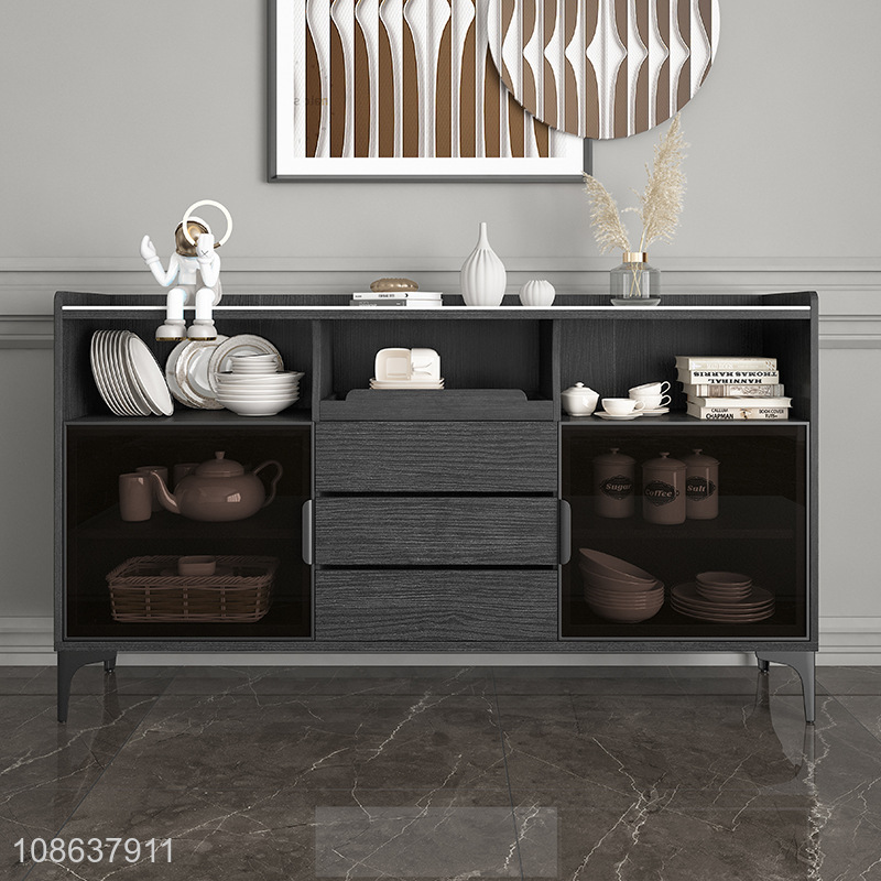 Wholesale high-end modern slate top sideboard kitchen storage cabinet