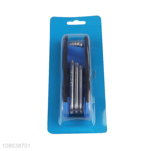 Wholesale 8-in-1 folding torx head hex key portable hex wrench
